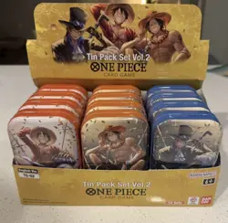 One Piece Card Game [12x] Tin Pack Set Vol.2 [TS-02] Display English - Image 1
