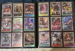 One Piece SR Card Bundle 238 Cards ENG JP OP01–OP11 + Binder Rare Lot - Image 2