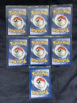 Pokemon TCG Base Set Rare Trainer Card Bundle 7 X WOTC Cards - Image 2