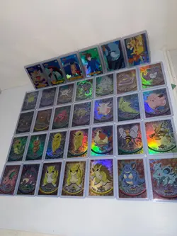 POKEMON TOPPS 1999 LOT OF 34 - EVERY CARD IS RAINBOW FOIL LP TO NM TV ANIMATION - Image 2