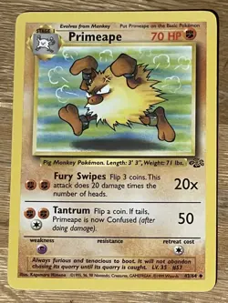 1995, 96, 98 base set Pokemon card Primeape #57 43/64 - Image 1
