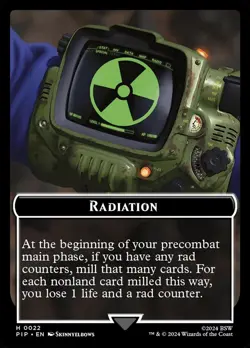 Radiation // Zombie Mutant Double-Sided Token - MTG Cards Shop - Image 1