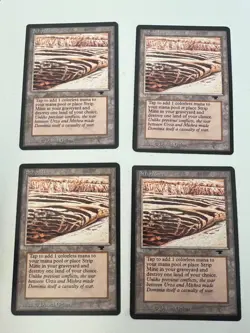 Magic the Gathering MTG Antiquities Strip Mine No Horizon NM- Sample (Beta Bob) - Image 1