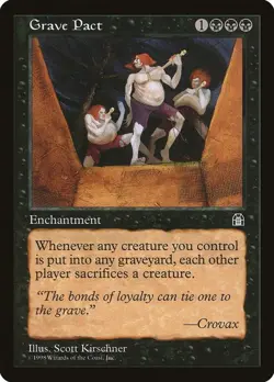 Grave Pact Stronghold Rare NM Magic: The Gathering Normal - Image 1