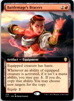 Battlemage's Bracers (Extended Art) Commander 2021, 375 NM - Image 1