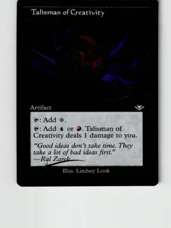 Talisman of Creativity Retro Frame Foil Etched 34 Modern Horizons MTG LP - Image 1