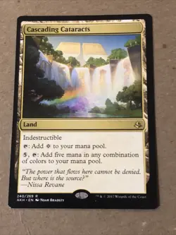 Cascading Cataracts X1 Amonkhet NM Cond See Pics Front Back - Image 1