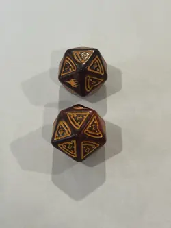 2x MTG TMNT Pizza Bundle Oversized Spindown D20 Dice - Pizza Slice Faces - Image 1