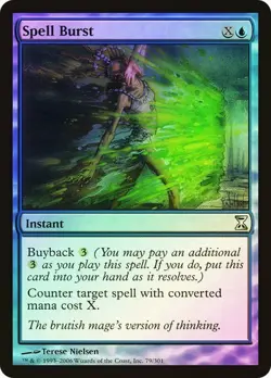 Time Spiral MTG Foil Spell Burst Magic - Image 1