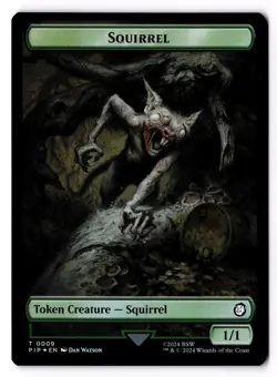 Radiation // Squirrel Double-Sided Token 22 // 9 Universes Beyond: Fallout Foil - Image 1