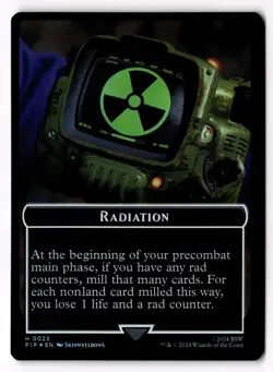 Radiation // Squirrel Double-Sided Token 22 // 9 Universes Beyond: Fallout Foil - Image 2