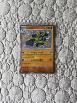Pokemon Paldean Fates Baby Shiny Lot / 3 Cards NM - Lucario, Kirlia, Toxel - Image 3