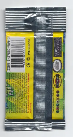 Pokemon Base Set Venusaur Artwork Sealed Booster Pack WOTC 1999 long crimp/foil - Image 3