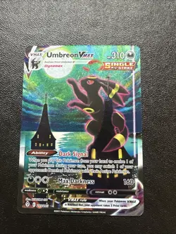 Pokemon TCG Sword And Shield Evolving Skies Umbreon Vmax 215/203 Moonbreon Rare - Image 1