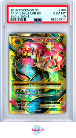MEGA VENUSAUR EX POKEMON 100/108 2016 EVOLUTIONS FULLART ENGLISCH PSA 10 - Image 1