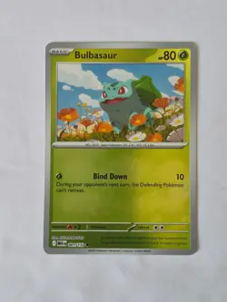 Bulbasaur 001/132 Common Mega Evolution Pokemon Reverse Holo Near Mint - Image 1