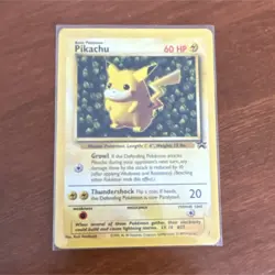 Pokemon Pikachu Black Star Promo Rare Regular 1/1 Wizards TCG 1999 - Image 1