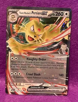 ✨Team Rocket's Persian ex 150/182 Sv10: Destined Rivals Holo Pokemon TCG✨ - Image 1