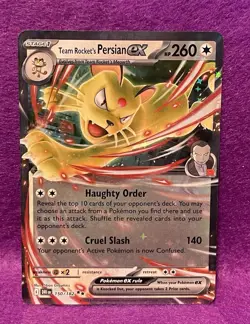 ✨Team Rocket's Persian ex 150/182 Sv10: Destined Rivals Holo Pokemon TCG✨ - Image 2