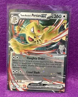 ✨Team Rocket's Persian ex 150/182 Sv10: Destined Rivals Holo Pokemon TCG✨ - Image 3
