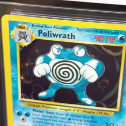 Vintage Classic Pokemon Poliwrath Base Set 13/102 Holo Unlimited CGC 7.5 NM+ - Image 3