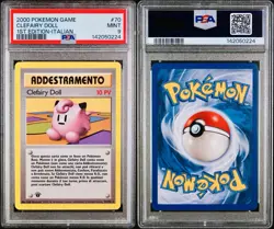 POKEMON PSA 9 CLEFAIRY DOLL 70/102 SET BASE 1st PRIMA EDIZIONE ITALIANO LOW POP - Image 3