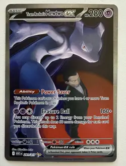 Pokemon Ascended Hero’s Team Rockets Mewtew ex 281/217 - Image 1