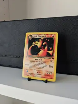 Custom Pokemon Dark Charizard 4/82 Holo Rare Team Rocket - Image 2