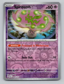 Reverse Holo Spiritomb 089/193 Rare Paldea Evolved Pokemon - Image 1