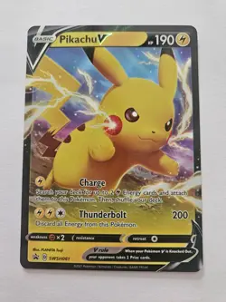Pokemon Pikachu V Promo Holo SWSH061 SWSH: Sword & Shield Basic 190HP - Image 1