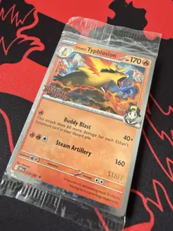 Pokemon TCG - Destined Rivals Pre-release STAFF Promo Pack Sealed Set Of 4 - Image 1