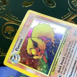 Pokemon 1999 Flareon (3/64) Jungle Holo HP - Image 4