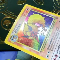 Pokemon 1999 Flareon (3/64) Jungle Holo HP - Image 5
