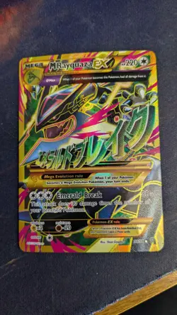 Pokemon XY Ancient Origins - M Rayquaza EX 98/98 Full Art Holo - LP - Image 3