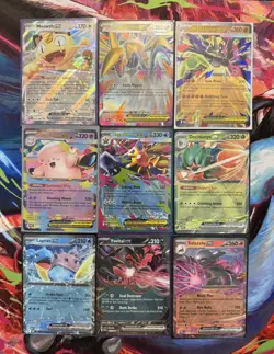 Lot of 9 Double Rare ex Mega ex - Pokemon TCG: Perfect Order Complete Ex Set - Image 1