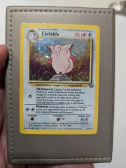 Clefable Holo Rare Jungle Unlimited 1/64 Moderately Played Pokemon - Image 1
