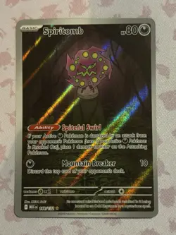 Pokemon Spiritomb Illustration Rare Holo 148/132 Me01: Mega Evolution 80 HP - Image 1