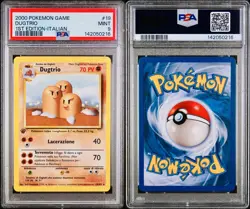 POKEMON PSA 9 DUGTRIO 19/102 SET BASE 1st PRIMA EDIZIONE ITALIANO 2000 LOW POP🌍 - Image 3