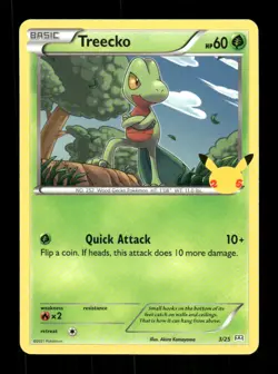 Pokemon McDonald's 25th Anniversary Promos #003/025 Treecko Promo - Image 1