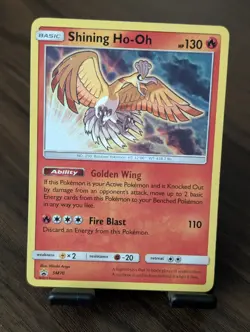 Pokemon TCG Shining Ho-Oh SM70 Promo LP - Image 1