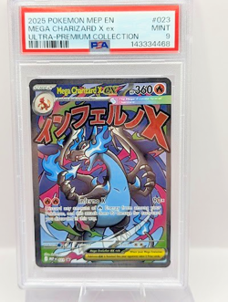 Mega Charizard X ex #023 Ultra-Premium Collection PSA 9 Gem Mint Pokemon TCG - Image 1