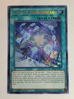Yugioh S-Force Bridgehead BLVO-EN057 Secret Rare 1st Edition - Image 1