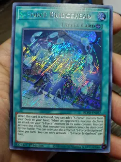 Yugioh S-Force Bridgehead BLVO-EN057 Secret Rare 1st Edition - Image 5