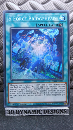 | Yugioh S-Force Bridgehead BLVO-EN057 1st Edition Secret Rare NM/M 🔥 | - Image 1