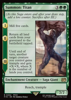 MTG Summon: Titan English Final Fantasy FIN NM R0204 - Image 1