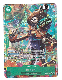 (CHECK DESC)One Piece CCG - Brook Alt Art OP15-032SR* Adventure On Kamis Island - Image 1