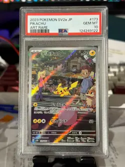 PSA 10 Pikachu 173/165 SV2a 151 Art Rare Japanese Pokemon Card Gem Mint - Image 1