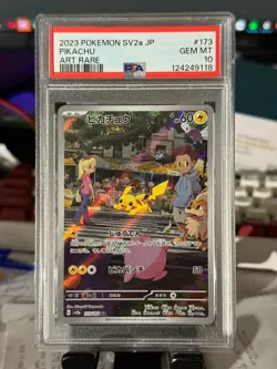 PSA 10 Pikachu 173/165 SV2a 151 Art Rare Japanese Pokemon Card Gem Mint - Image 1