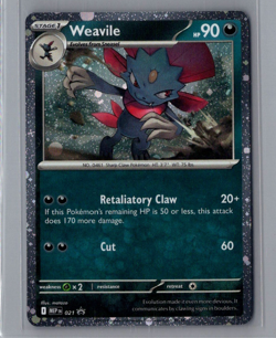 Weavile MEP021 Pokemon TCG Phantasmal Flames Black Star Promo Card NM - Image 1