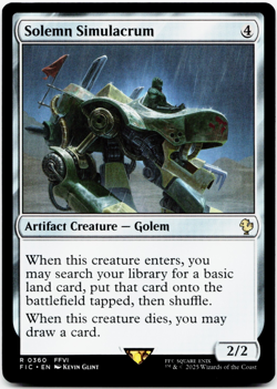 Solemn Simulacrum [Commander: Final Fantasy] MTG Magic - NM/M - Image 3